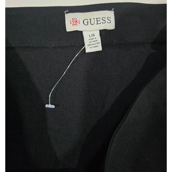 Guess Women’s Sexy Black Lace-Up Slit Pencil Skirt large Classic Work/Date Night - Picture 7 of 9